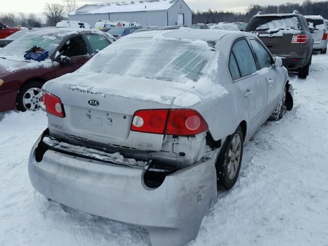 KNAGE124565039066 - 2006 KIA OPTIMA LX SILVER photo 4