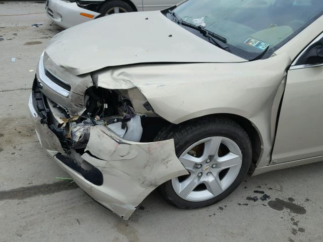 1G1ZG57B19F204316 - 2009 CHEVROLET MALIBU LS ბეჟი ფოტო 9