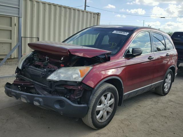 JHLRE38537C075717 - 2007 HONDA CR-V EX RED photo 2