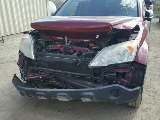 JHLRE38537C075717 - 2007 HONDA CR-V EX RED photo 9