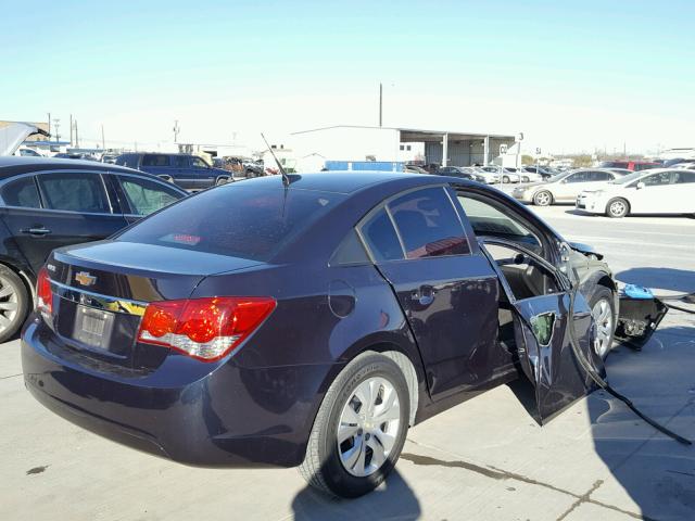 1G1PA5SH0E7436382 - 2014 CHEVROLET CRUZE LS BLUE photo 4