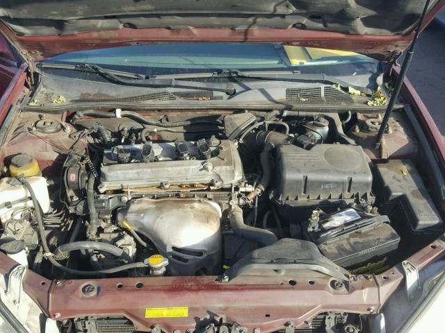 4T1BE32KX3U124621 - 2003 TOYOTA CAMRY LE RED photo 7