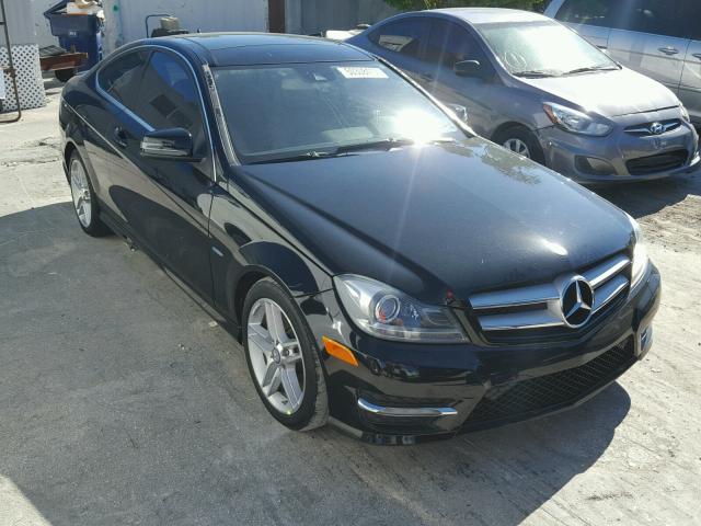 WDDGJ5HB4CF742021 - 2012 MERCEDES-BENZ C 350 BLACK photo 1