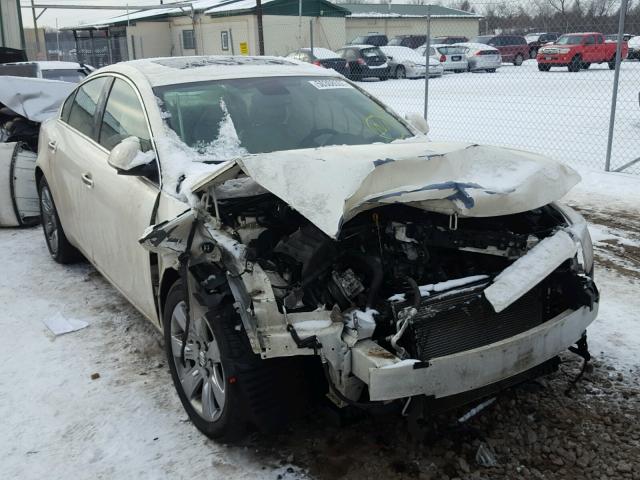 2G4GS5EV8D9129556 - 2013 BUICK REGAL PREM WHITE photo 1