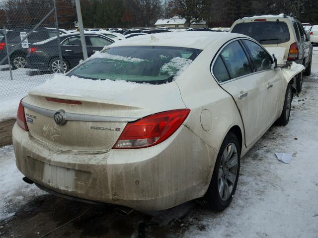 2G4GS5EV8D9129556 - 2013 BUICK REGAL PREM WHITE photo 4