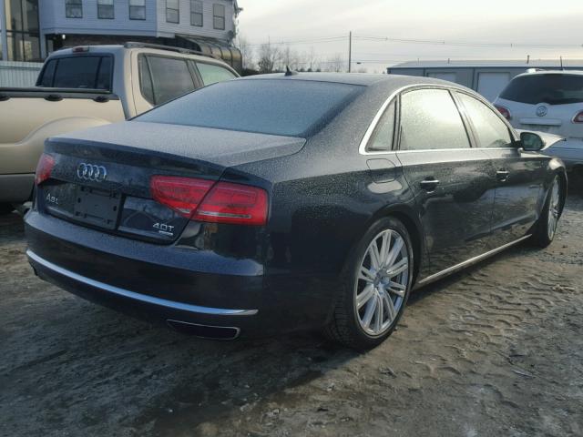 WAUR2AFD0EN011525 - 2014 AUDI A8 L QUATT BLACK photo 4