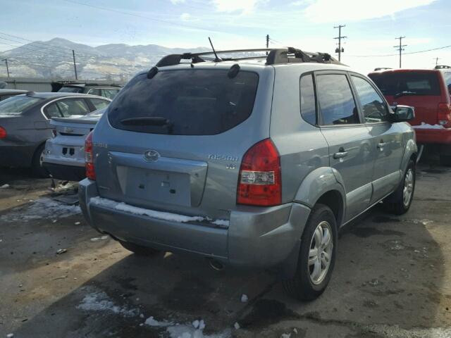 KM8JN72D57U586501 - 2007 HYUNDAI TUCSON SE BLUE photo 4