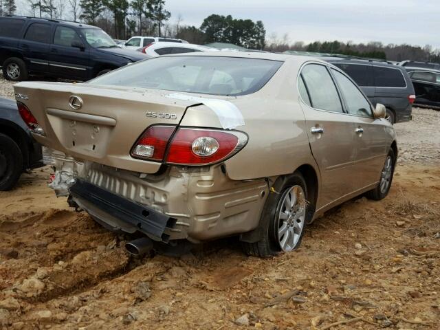 JTHBF30G220024842 - 2002 LEXUS ES 300 GOLD photo 4