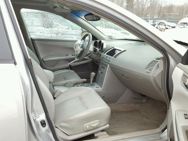 1N4BA41E05C819240 - 2005 NISSAN MAXIMA SE SILVER photo 5