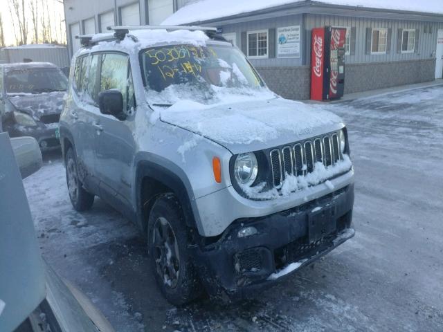 ZACCJBAT5GPD50615 - 2016 JEEP RENEGADE S ვერცხლისფერი ფოტო 1