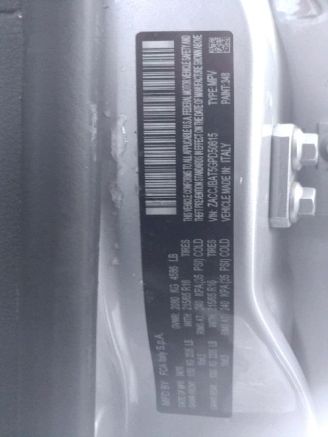 ZACCJBAT5GPD50615 - 2016 JEEP RENEGADE S ვერცხლისფერი ფოტო 10