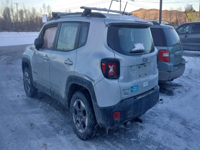 ZACCJBAT5GPD50615 - 2016 JEEP RENEGADE S ვერცხლისფერი ფოტო 3