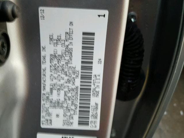 5TFHW5F1XDX286886 - 2013 TOYOTA TUNDRA CRE SILVER photo 10