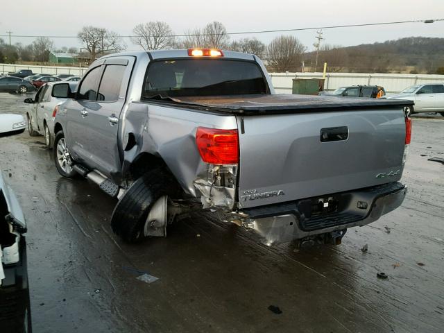 5TFHW5F1XDX286886 - 2013 TOYOTA TUNDRA CRE SILVER photo 3