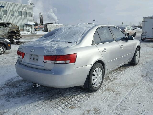 5NPET46CX7H181031 - 2007 HYUNDAI SONATA GLS SILVER photo 4