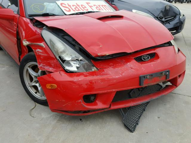 JTDDR32T820118073 - 2002 TOYOTA CELICA GT RED photo 9