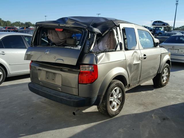 5J6YH18798L015507 - 2008 HONDA ELEMENT EX GRAY photo 4