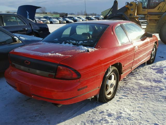 2G1WX12KXW9248029 - 1998 CHEVROLET MONTE CARL RED photo 4