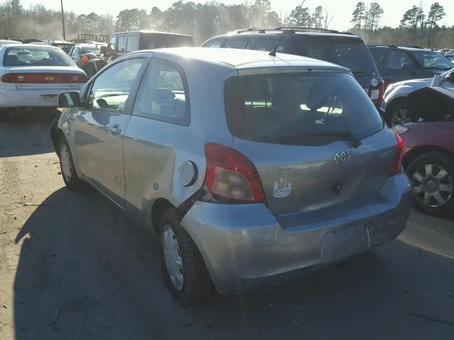 JTDJT923775071930 - 2007 TOYOTA YARIS SILVER photo 3