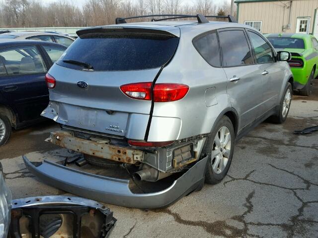 4S4WX85D874407045 - 2007 SUBARU B9 TRIBECA SILVER photo 4