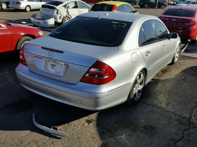 WDBUF70J06A898859 - 2006 MERCEDES-BENZ E 500 SILVER photo 4