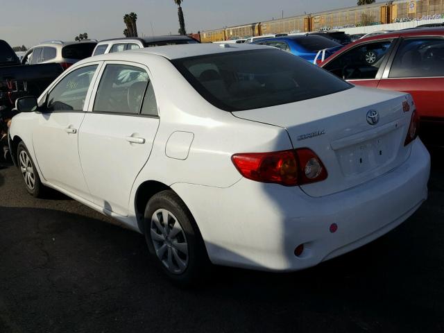 JTDBL40E999059804 - 2009 TOYOTA COROLLA BA WHITE photo 3