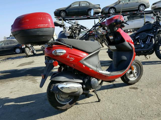 RFVPAC20XE1016658 - 2014 GENUINE SCOOTER CO. BUDDY 125 RED photo 4