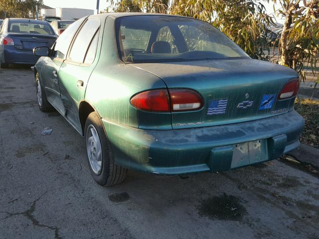 1G1JC5241W7294462 - 1998 CHEVROLET CAVALIER GREEN photo 3