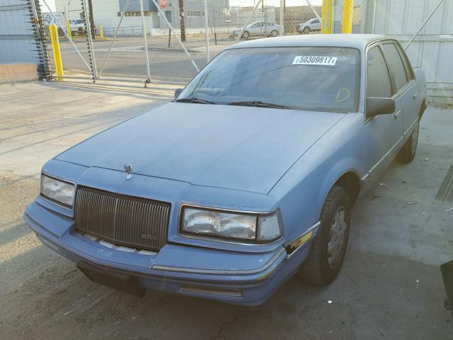 1G4NC54N4KM053467 - 1989 BUICK SKYLARK CU BLUE photo 2