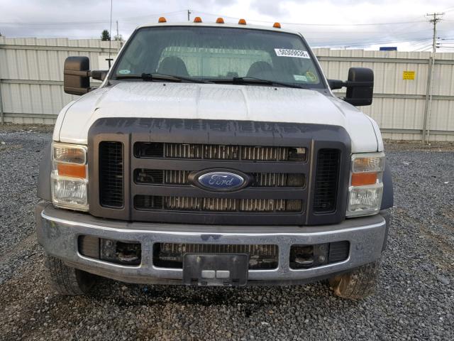 1FDXW46RX8EA49971 - 2008 FORD F450 SUPER WHITE photo 9