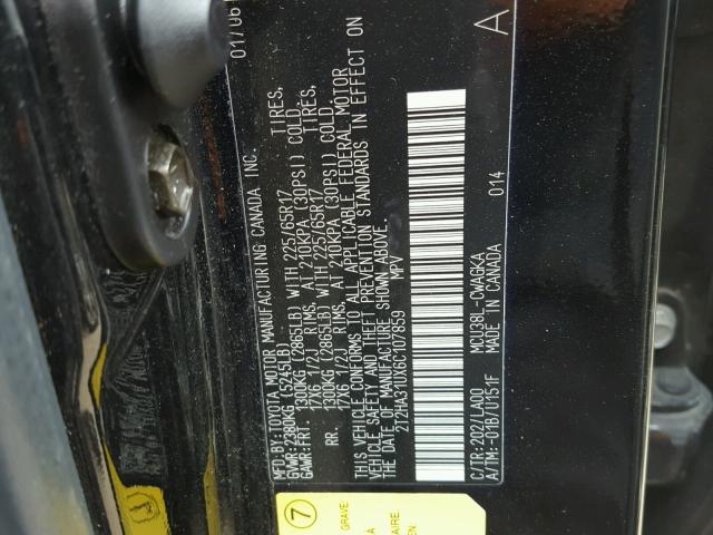 2T2HA31UX6C107859 - 2006 LEXUS RX 330 BLACK photo 10