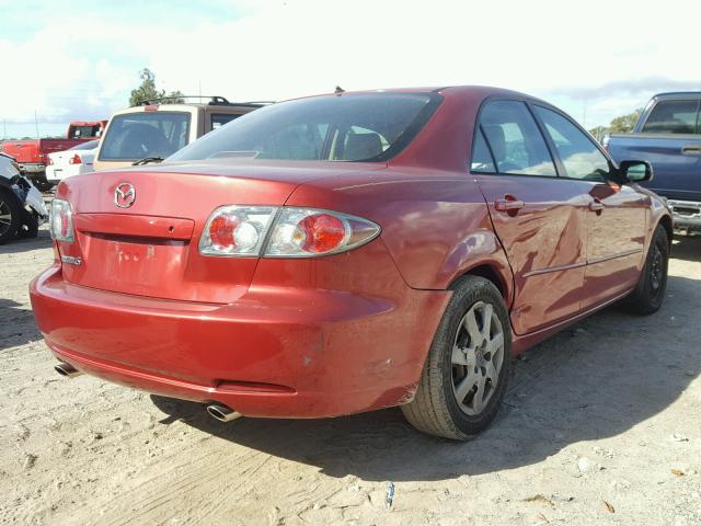 1YVFP80C565M67502 - 2006 MAZDA 6 I RED photo 4