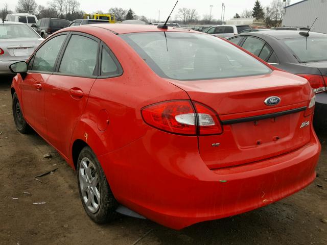 3FADP4BJ9CM150335 - 2012 FORD FIESTA SE RED photo 3