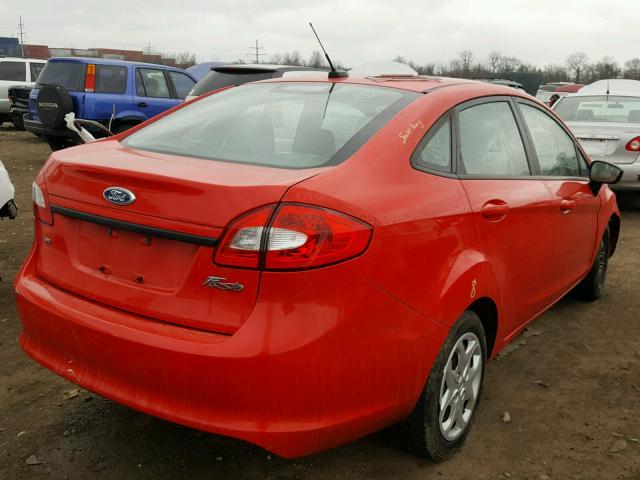 3FADP4BJ9CM150335 - 2012 FORD FIESTA SE RED photo 4