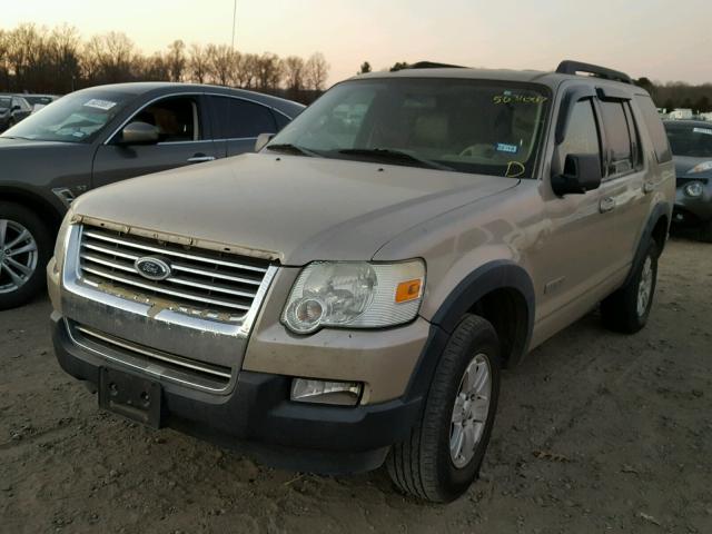 1FMEU63E47UA37037 - 2007 FORD EXPLORER X TAN photo 2