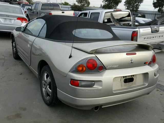 4A3AE45G35E004831 - 2005 MITSUBISHI ECLIPSE SP GOLD photo 3