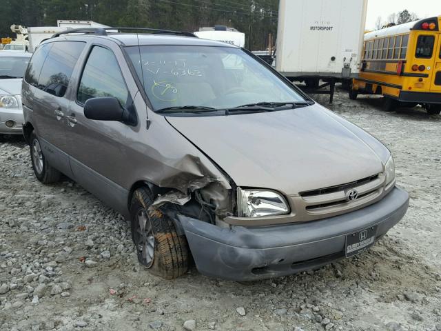 4T3ZF19CXXU096363 - 1999 TOYOTA SIENNA CE BROWN photo 1