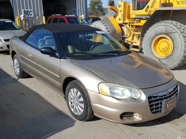 1C3EL45R44N322763 - 2004 CHRYSLER SEBRING LX GOLD photo 1