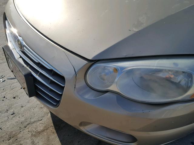 1C3EL45R44N322763 - 2004 CHRYSLER SEBRING LX GOLD photo 9