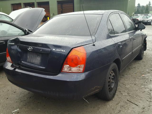 KMHDN46D65U147536 - 2005 HYUNDAI ELANTRA GL BLUE photo 4