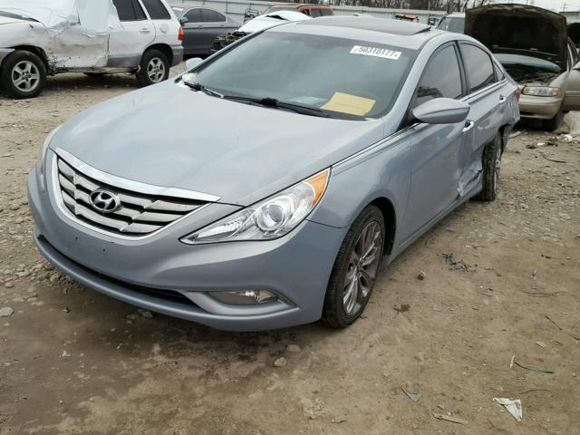 5NPEC4AC0BH066454 - 2011 HYUNDAI SONATA SE BLUE photo 2