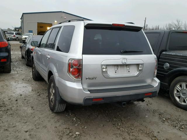 5FNYF28466B030845 - 2006 HONDA PILOT EX SILVER photo 3