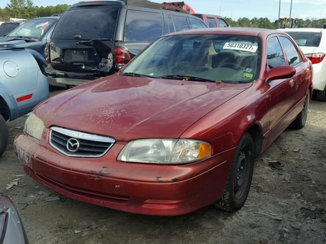 1YVGF22C0Y5115853 - 2000 MAZDA 626 ES RED photo 2