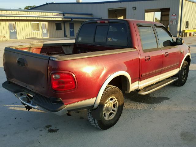 1FTRW08L43KA42653 - 2003 FORD F150 SUPER BURGUNDY photo 4