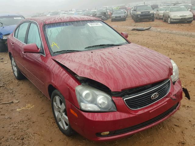 KNAGE123365076320 - 2006 KIA OPTIMA LX BURGUNDY photo 1