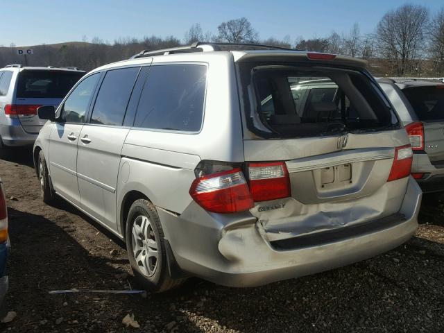 5FNRL38496B413892 - 2006 HONDA ODYSSEY EX SILVER photo 3