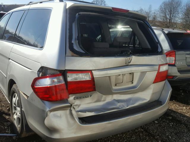 5FNRL38496B413892 - 2006 HONDA ODYSSEY EX SILVER photo 9