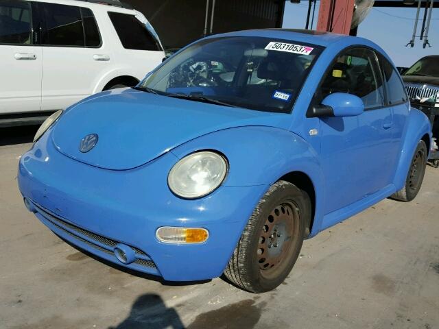 3VWCC21C31M427631 - 2001 VOLKSWAGEN NEW BEETLE 蓝色 照片 2