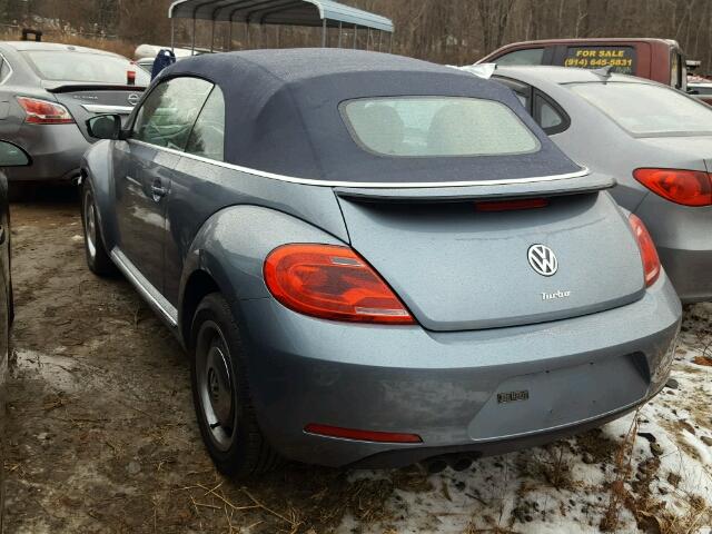 3VW517AT2GM810299 - 2016 VOLKSWAGEN BEETLE S/S 蓝色 照片 3