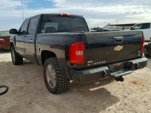 3GCEK13348G100265 - 2008 CHEVROLET SILVERADO BLACK photo 3